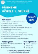 Nabídka práce - učitel/ka 1. stupně 1